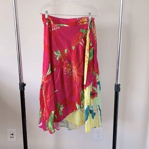 Farm rio wrap skirt